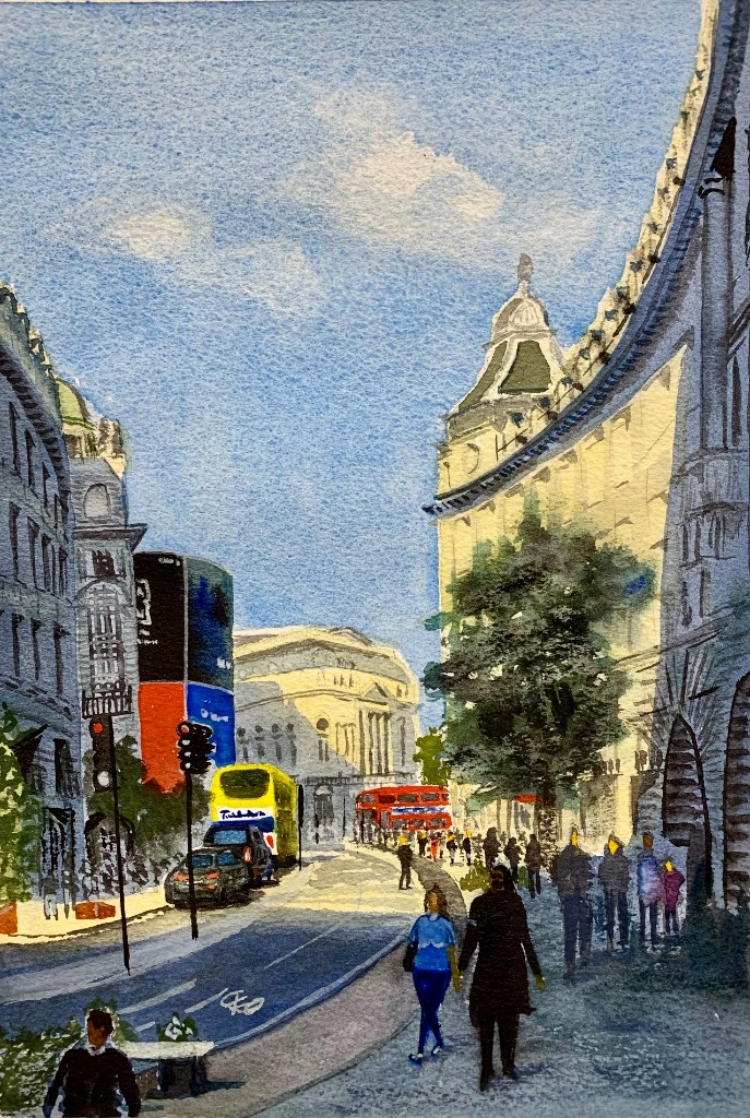 London collection - therapeutic watercolour paintings by Simon Robin Stephens
