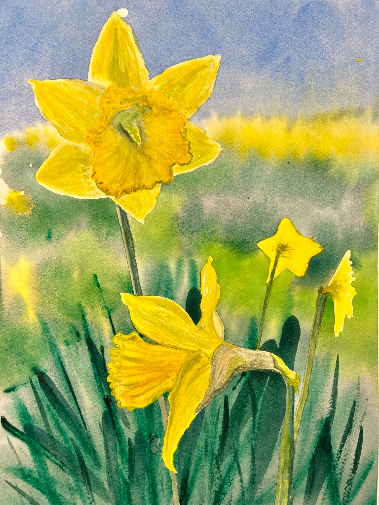 Hope In Bloom - Watercolour by Simon Robin Stephens