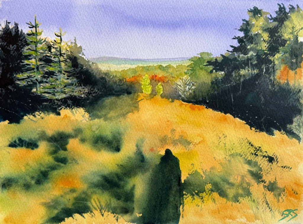 Surrey Sanctuaries collection - therapeutic watercolour paintings by Simon Robin Stephens