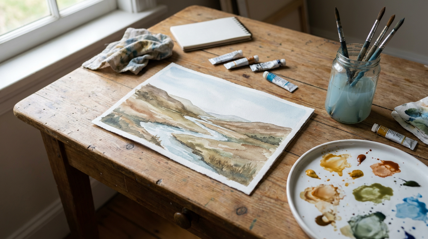 Watercolour Painting as Art Therapy for ADHD: How I Found Calm in Colour - Simon Robin Stephens Art blog