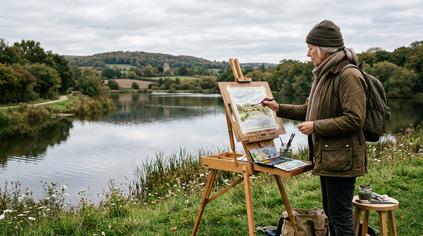 Plein Air vs Studio Painting — What the Landscape Teaches You Outdoors - Simon Robin Stephens Art blog