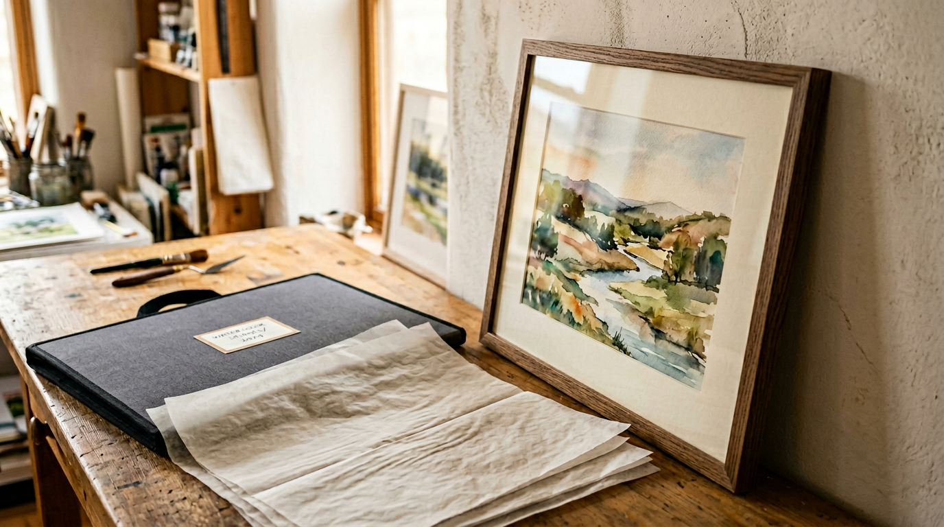 How to Store and Care for Watercolour Paintings - Simon Robin Stephens Art blog