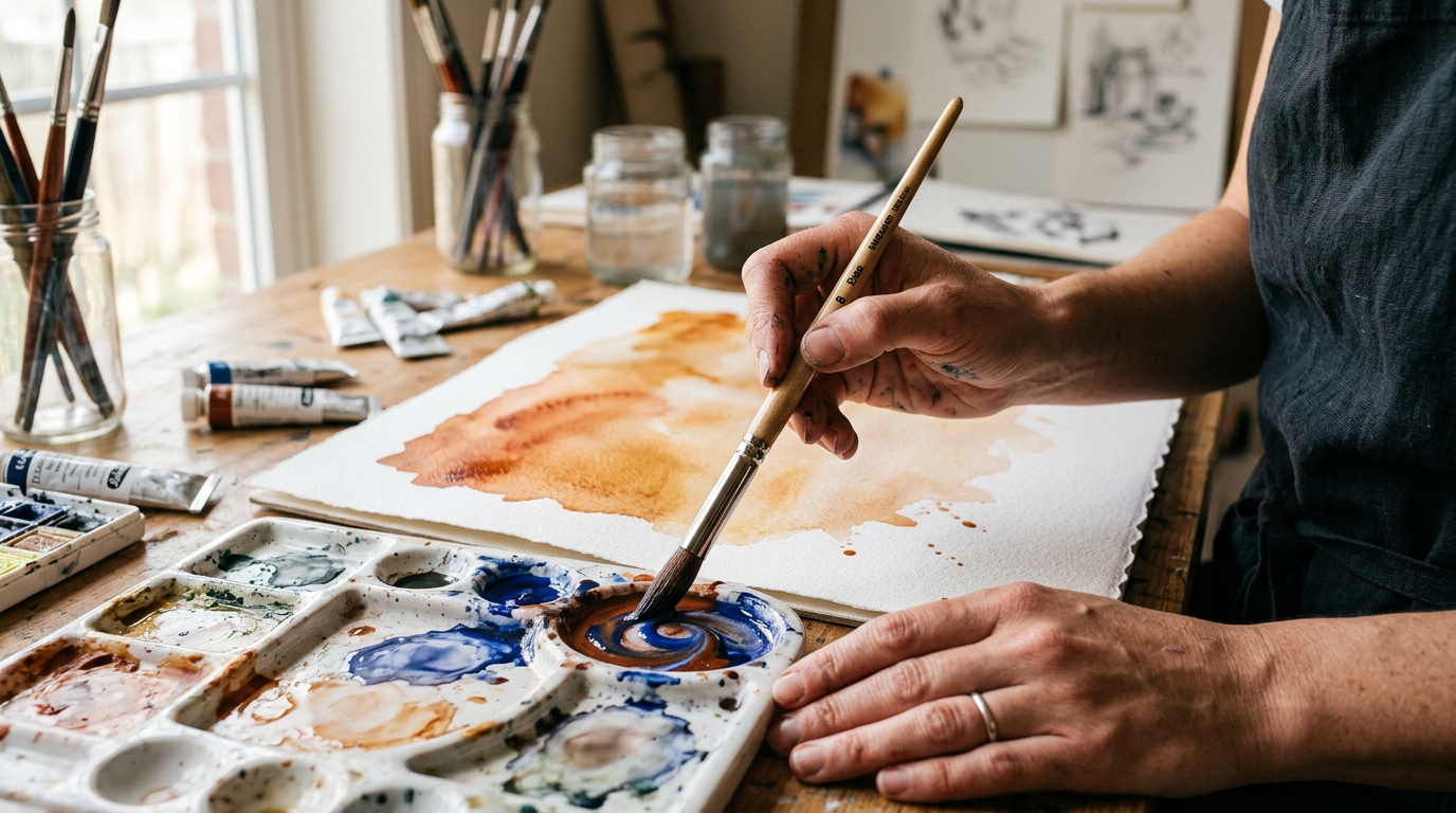 How to Choose the Right Watercolour Paper - Simon Robin Stephens Art blog