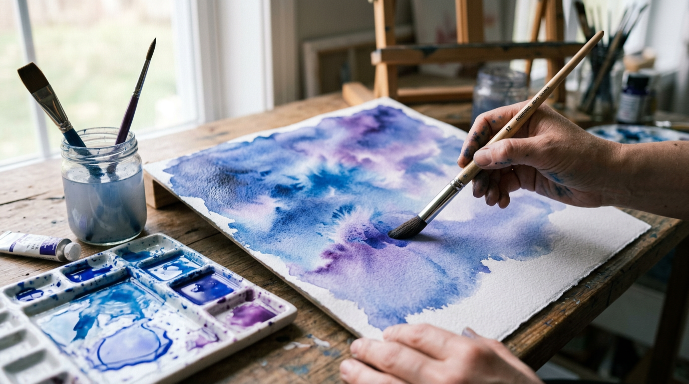 What Is Wet-on-Wet Watercolour? — The Technique, the Risk, and the Reward - Simon Robin Stephens Art blog